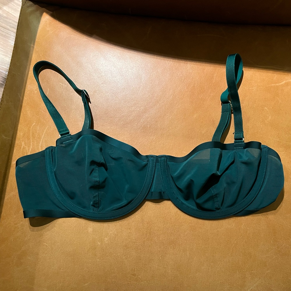 CUUP Emerald Balconette Mesh Bra